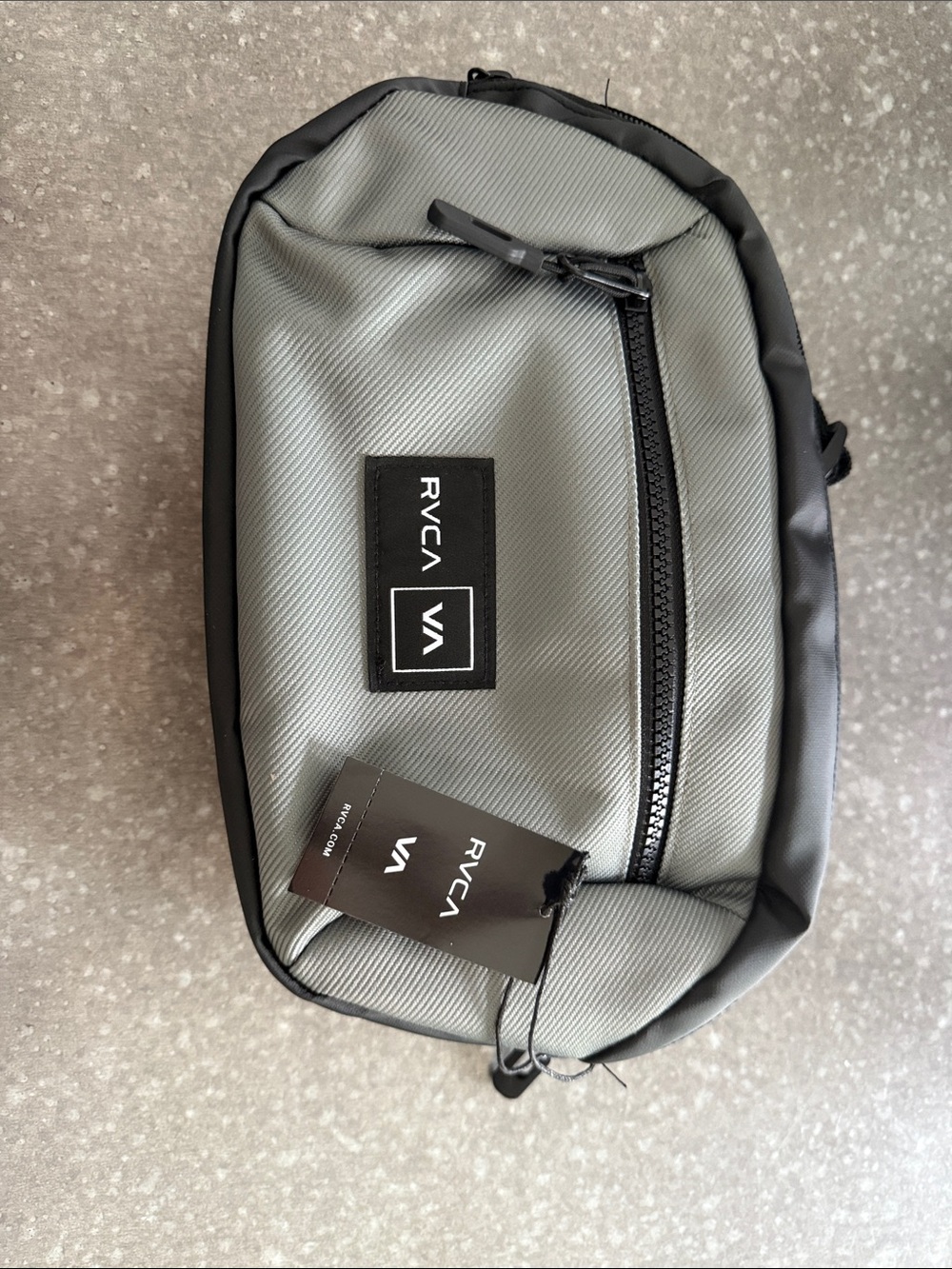RVCA Gray and Black Men’s Belt Bag